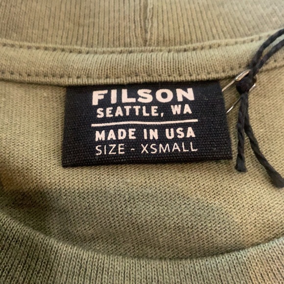 C.C. Filson S/S Graphic T-Shirt, Burnt/Olive, NEW, Made in USA - Picture 4 of 5